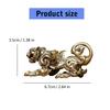 Chinese Mythical Brass Kylin Statue Miniature Solid Cast Ancient God Figure Desktop Ornament Study Room Decoration Gift