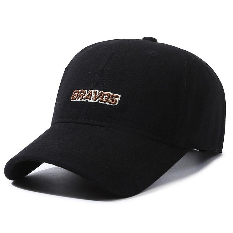 Embroidery Bravos Letter Baseball Caps Womens Sun Protection Sports Outdoor