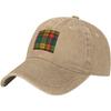 Tartan Plaid Baseball Cap Unisex Washed Cotton Dad Hat Low Profile Adjustable Outdoor Cap