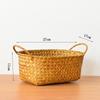 Rustic Woven Rattan Fruit & Snack Organizer Basket