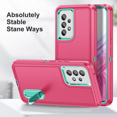Drielaagse bescherming met sterke pantserhoes voor Samsung Galaxy A53, A53, 5g, SM-A536b, SM-A536u, standaard voor mobiele telefoon
