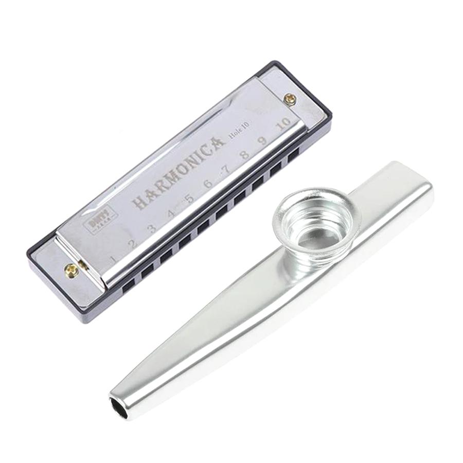 3 Colors Metal Blues Harmonica Professional Titanium Brass Wind Instruments Stage Music Performance Daily Practice Tool XJM