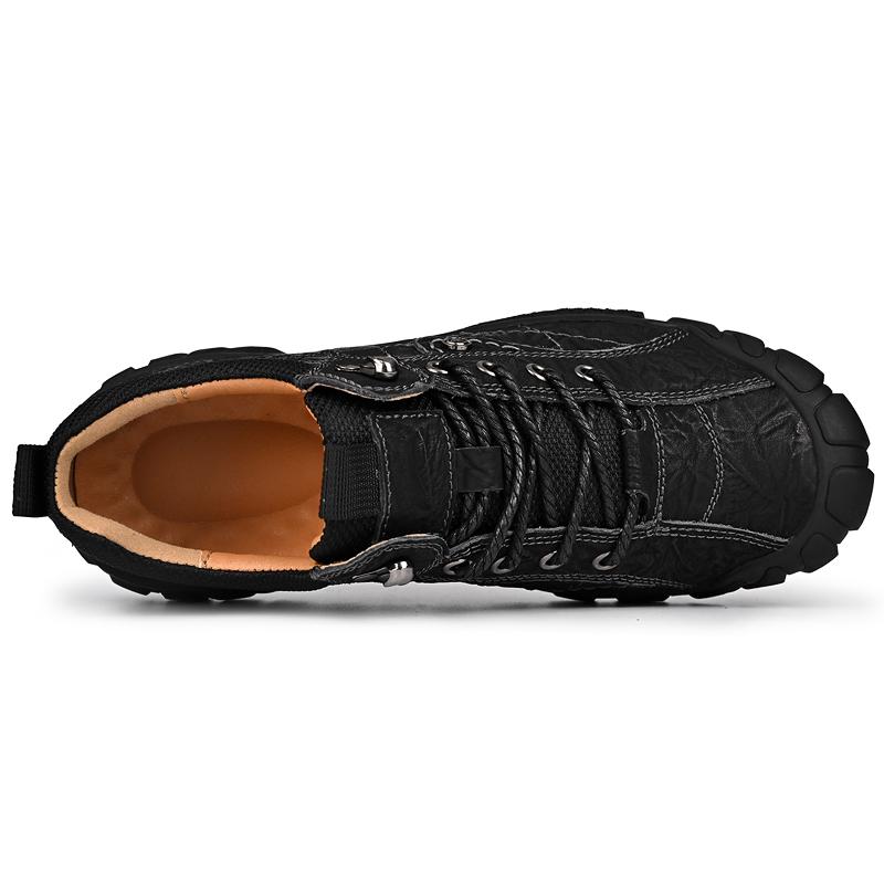 Pánské outdoorové turistické boty z pravé kůže, ležérní boty