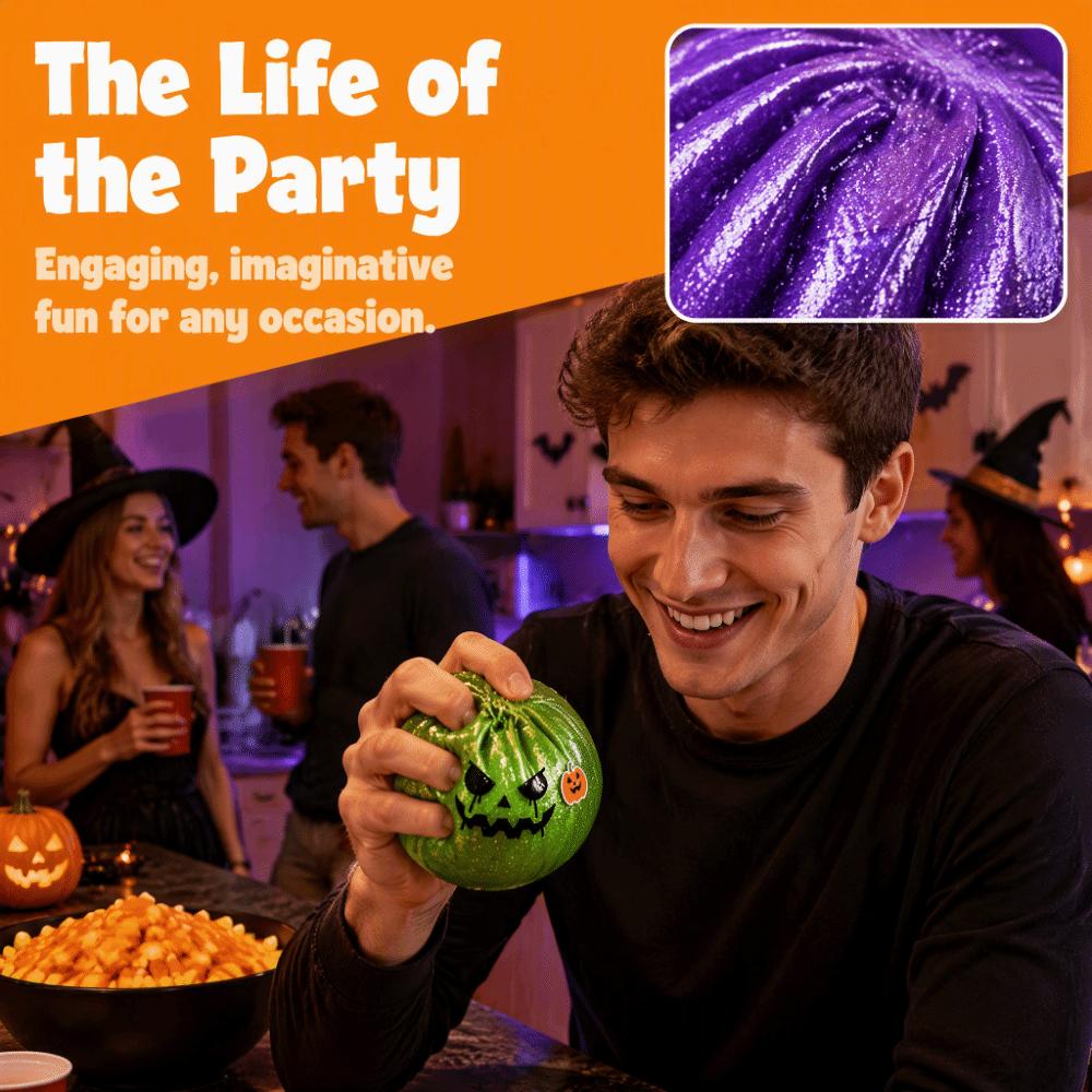 Dumpling-Shaped Dumpling Squishes Glittering Soft Squishy Toy Bun Sensory Balls Halloween