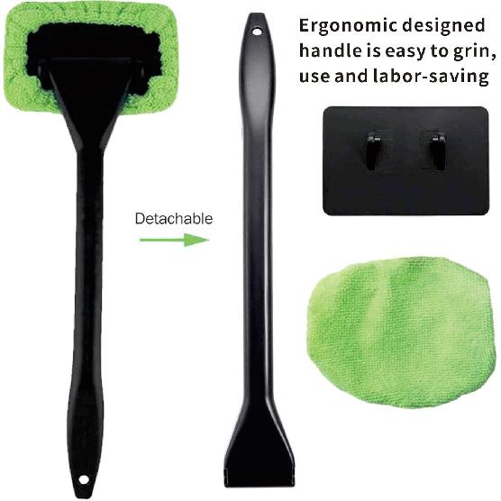 8 szt. Narzędzie do czyszczenia szyby samochodowej, Środek do czyszczenia szyby z 5 małymi ściereczkami z mikrofibry, które można prać/ponownie używać, Narzędzie do czyszczenia okien, Do samochodu