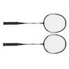 2Pcs Badminton Racquets Set Lightweight Sturdy Double Badminton Rackets with Storage Bag for 2 Player