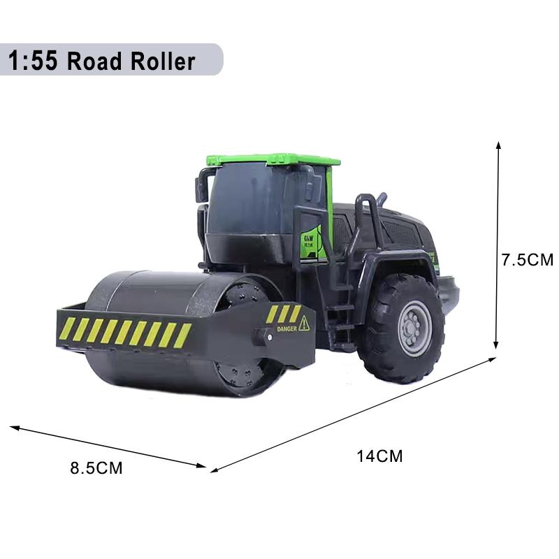 Zabawki pojazdy budowlane dla chłopców Stop+Plastik Model Ciągnika Koparki Spycharki Dźwigu Ciężarówki Odlewany Model Kolekcja Dziecięca Prezenty