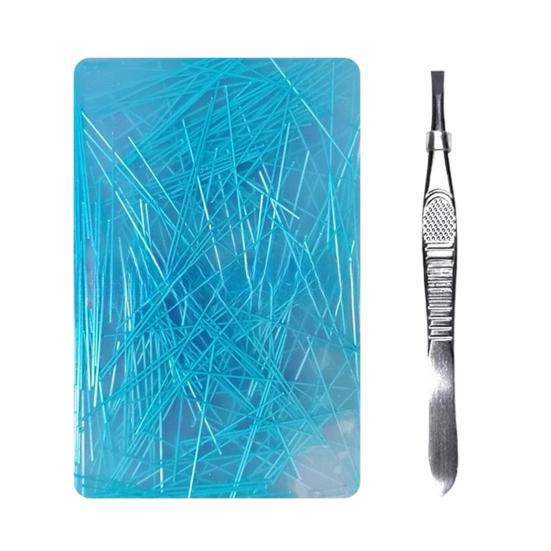 Anti Picking Silicone Pad Skin Fidget Toy with Tweezers, Hair Plucking for Portable Stress Reliever Trichotillomania, Anxiety Relief Picky Adults