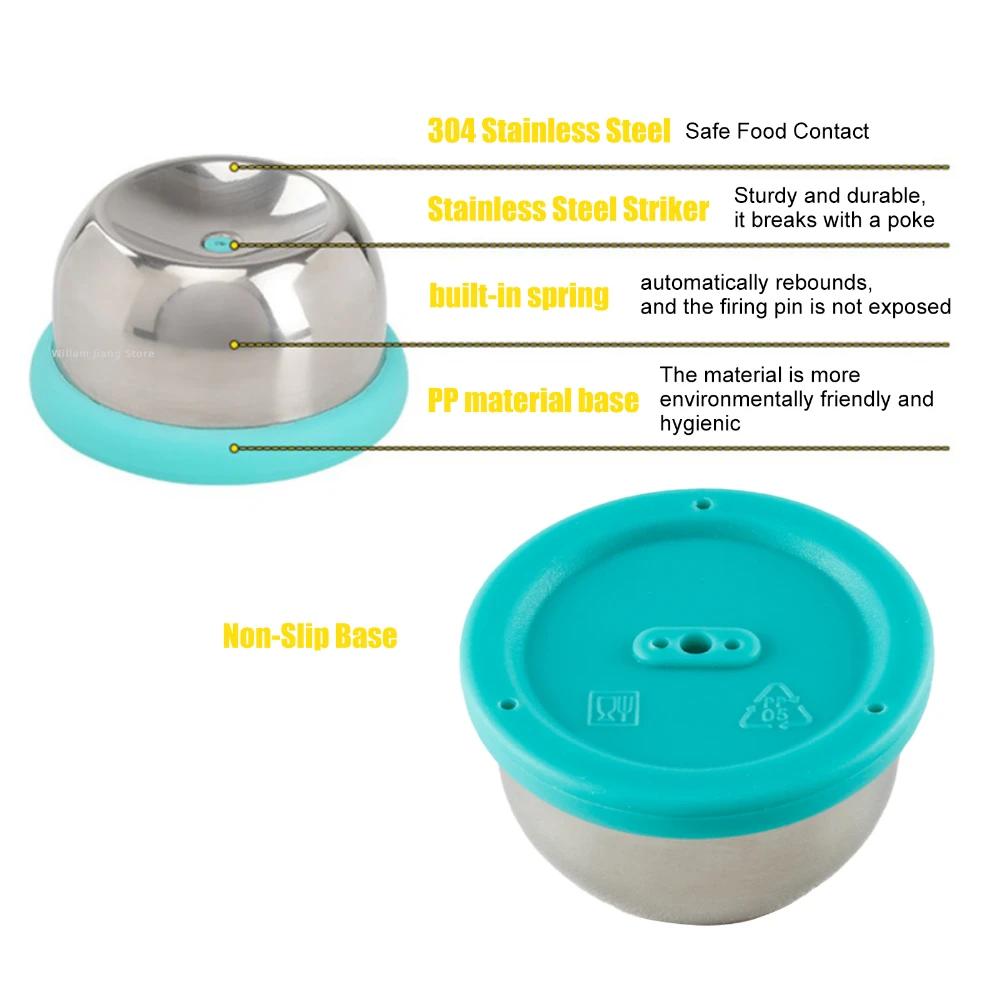 Boiled Egg Puncturer Stainless Steel Egg Puncture Separator Durable Egg Puncturer Kitchen Supplies For Eggs Items Accessories