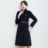 Toluoman Unisex 50% Wool Mid-Length Overcoat
