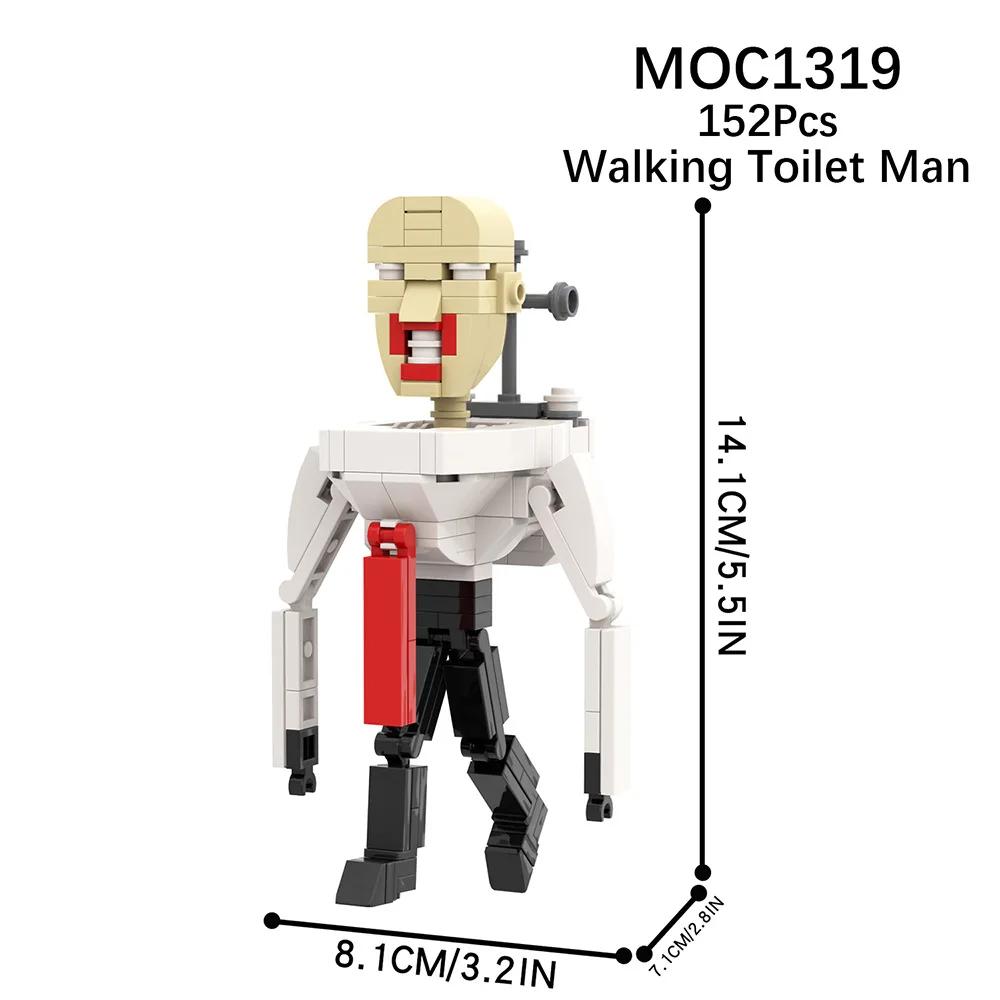 Skibidi Toilet Man vs Monitor Building Blocks The Audio and Camera Man Toys  for Kids Adults Game Fans (127/263 PCS)