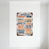 Vintage Rustic Speech Therapy Room Metal Tin Sign with Colorful Phrases 'Respect, Listening, Laughter' Etc. for Clinic Home Offi