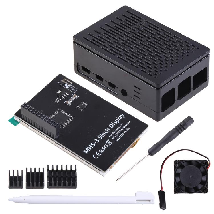 

Touchscreen for 4 Model B/3b+/3b with Cooling Fan and Heatsink 1
