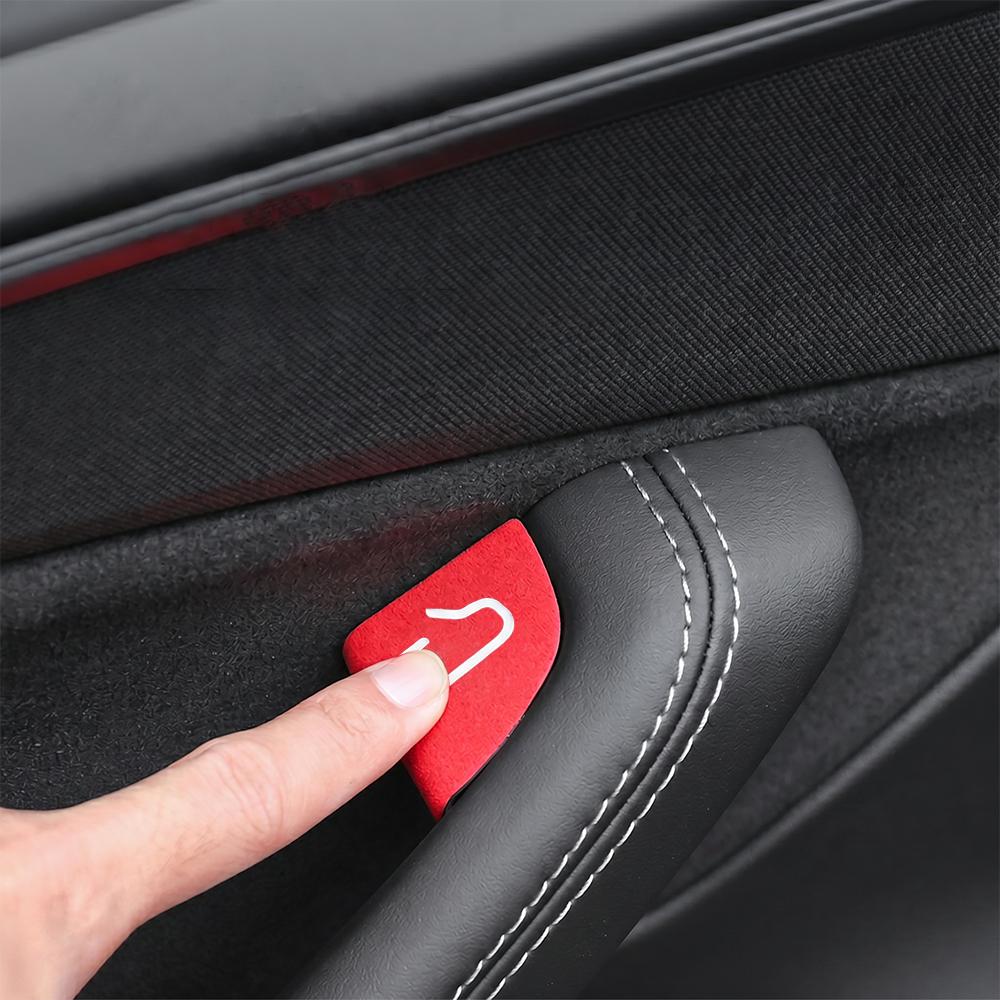 For Tesla Model 3 Y YL Highland Juniper Car Interior Door Switch Button Trim Sticker Door Handle Protector Wrap Cover Accessorie Interior Mirrors 6