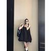 Solid color simple white bud vest skirt women's summer new loose dress casual A-shaped skirt niche skirt
