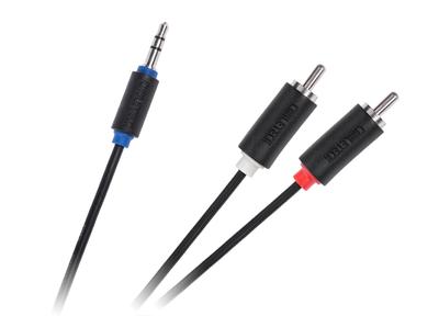 Klinkenkabel 3,5-2RCA 5m cabletech Standard