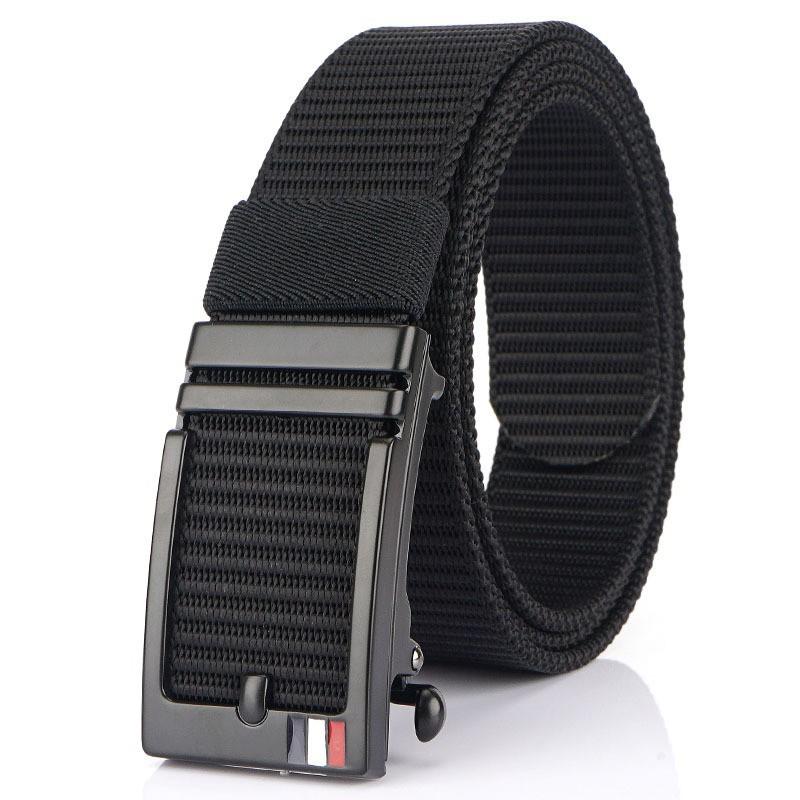 3.5cm Toothless Automatic Buckle Belt Men s Inner Nylon Casual Pants 120cm