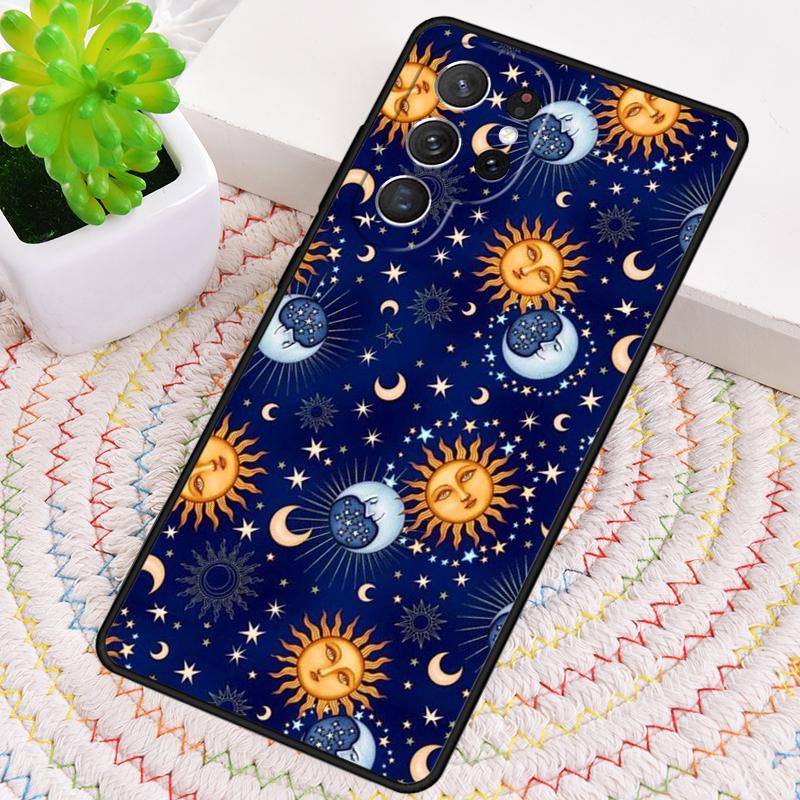 Suns Moons Clouds Astrological TPU Phone Case For Samsung Galaxy Note 10 Pro S26 S25 S24 S23 S22 Ultra Plus S21 FE S20 Cover