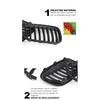 Car Tuning Front Gloss Black Kidney Diamond Grille for BMW X1 F48 2020 2021 2022 SUV sDrive18i sDrive20i xDrive20i