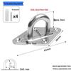 304 Stainless Steel Ceiling Hook Set - U-shaped Load-bearing Hang & Lift Hook for Fans, Sandbags, Lamps & Pendants