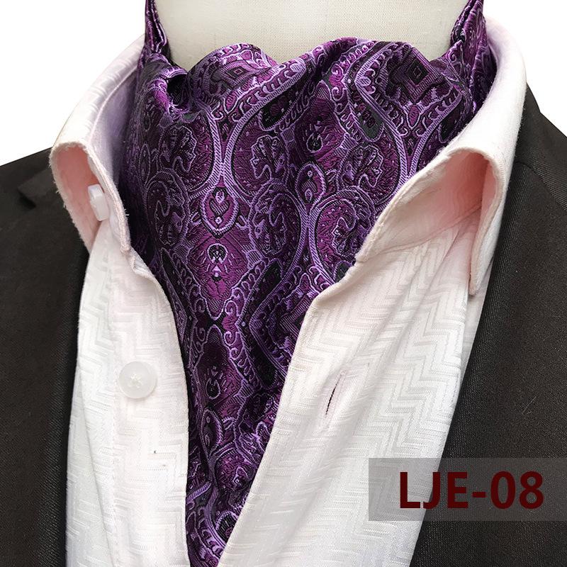 Men's Wide Tie Large Pattern Snood Scarf