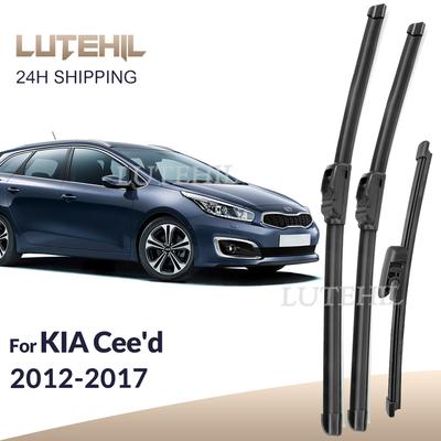 For KIA Cee'd Ceed 2012-2017 2013 2014 2015 2016 Wiper Front&Rear Wiper Blades Windshield Windscreen Window Brushes 26"+14"+12"