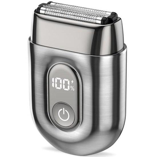 Electric shaver men all-metal body magnetic head reciprocating 3D floating three-blade deep shave IPX7 waterproof suitable shaving bath can be washed