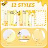 12 Pieces Bee Sticky Notes Bee Notepads Gifts 3x4 Inch Adhesive Honey Memo Notes for Women to Do List for Memo Reminder List for Office Home Supplies