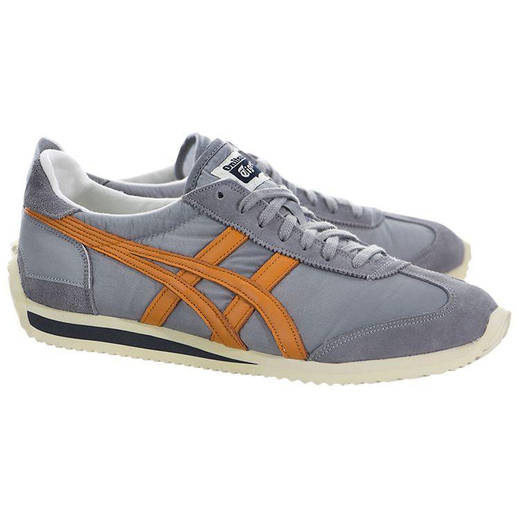ONITSUKA TIGER California 78 Vin Casual Comfortable Low-Top Lifestyle Sneakers Unisex Sneakers Gray Orange D110N-1208