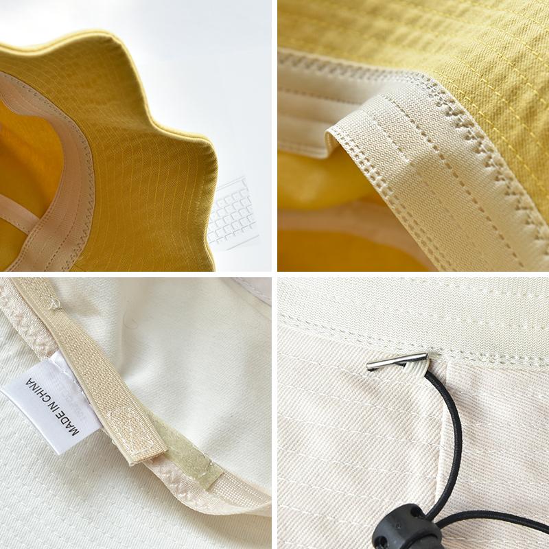 100% Cotton Bucket Hat for Women, Summer UV Protection Sun Hat, Foldable Outdoor Sunscreen Cap
