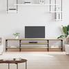 VidaXL TV Cabinet Sonoma Oak 201x35x45 Cm Engineered Wood and Iron 831814
