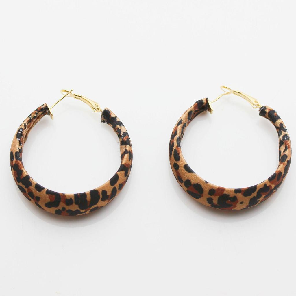 Sterling Silver PU Handmade Retro Leopard Print Ear Cuffs