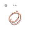 Double Hoop Nose Ring Stainless Steel for Single Piercing, Snug Spiral Nose Ring 20G 8/10mm Thin Nose Rings Piercing Jewelry