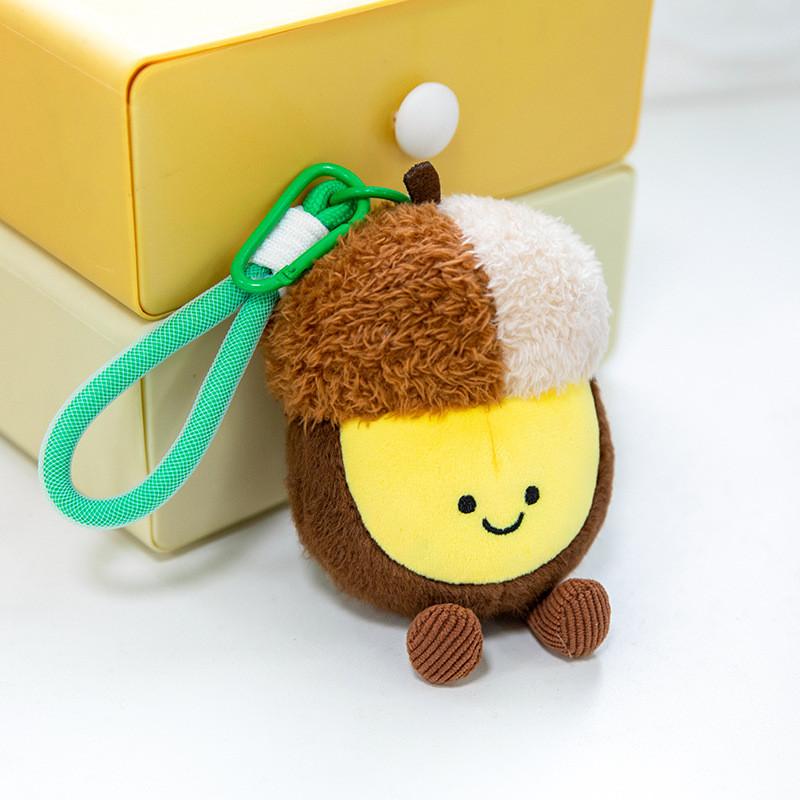 Nut Series Plush Keychain With Ultra Soft Short Plush For Kids And Teens