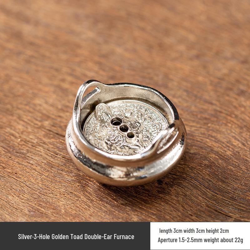 Fisherman Fishing Line Incense Holder: Indoor Tea Ceremony Ornament, Alloy Incense Burner Base.
