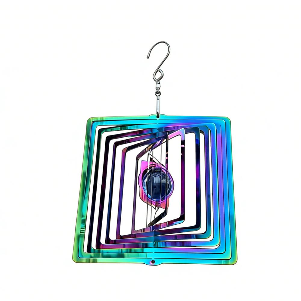 Colorful Wind Chime Pendant Gradient Wind Spinner Catcher Butterfly Hanging Ornaments  Living Room