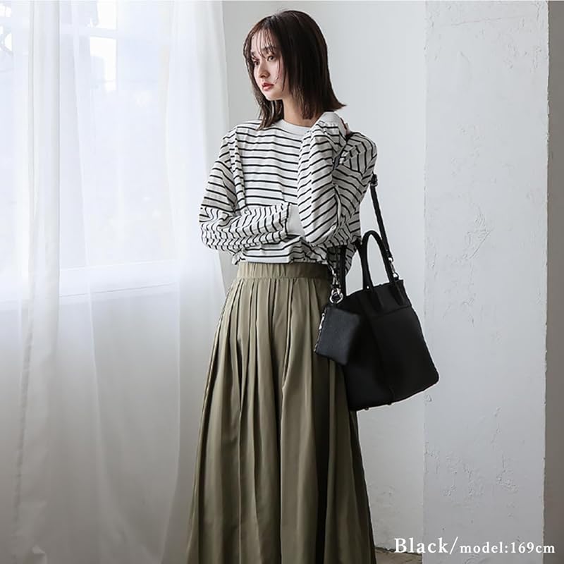 [VITAFELICE] Vita Felice Genuine leather tote bag with mini pouch ladies sib-20071n (black)