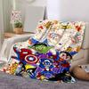 1pc Superhero Armor Marvel Soft Throw Blanket Flannel All Season Light Weight Living Room/Bedroom Warm Blanket. M731037