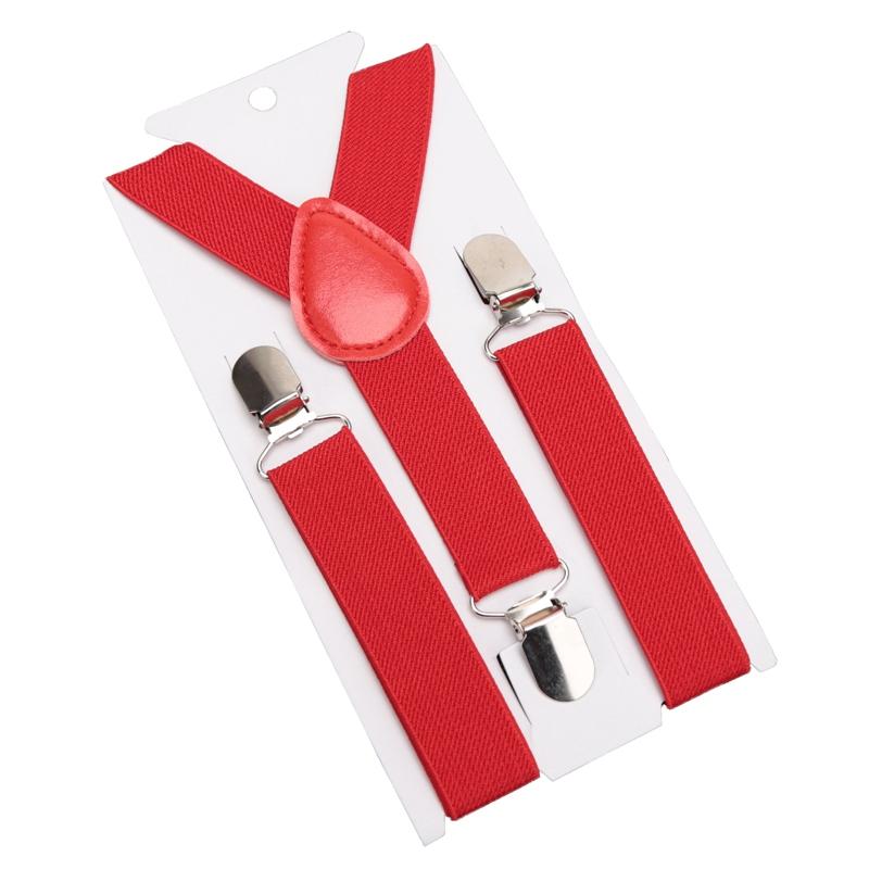 Neuer einfarbiger Kindergürtel Baby Jungen Mädchen Bunte Hosenträger Clip-on Y-Rücken Hosenträger Fliege Elastisch Kinder Verstellbar Geschenk