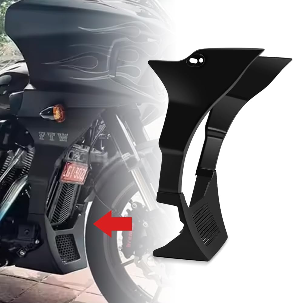 FOR Softail Low Rider ST FXLRST 2022-2024 Motorcycle Gloss Black Chin Spoiler Fairing