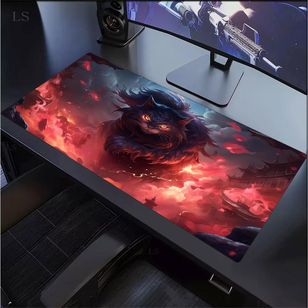 Lion Tiger Mouse Pad Non-slip HD Print Large Size 900x400mm Desk Mat Rubber Computer Rug Gamer Mouse Pads PC