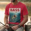 Vintage Bass Fishing Shirt, Retro Fisherman Gift, Largemouth Bass Tee, Bass Fish Under Water Shirt, Outdoorsman Apparel, Fishing Hook Tee.