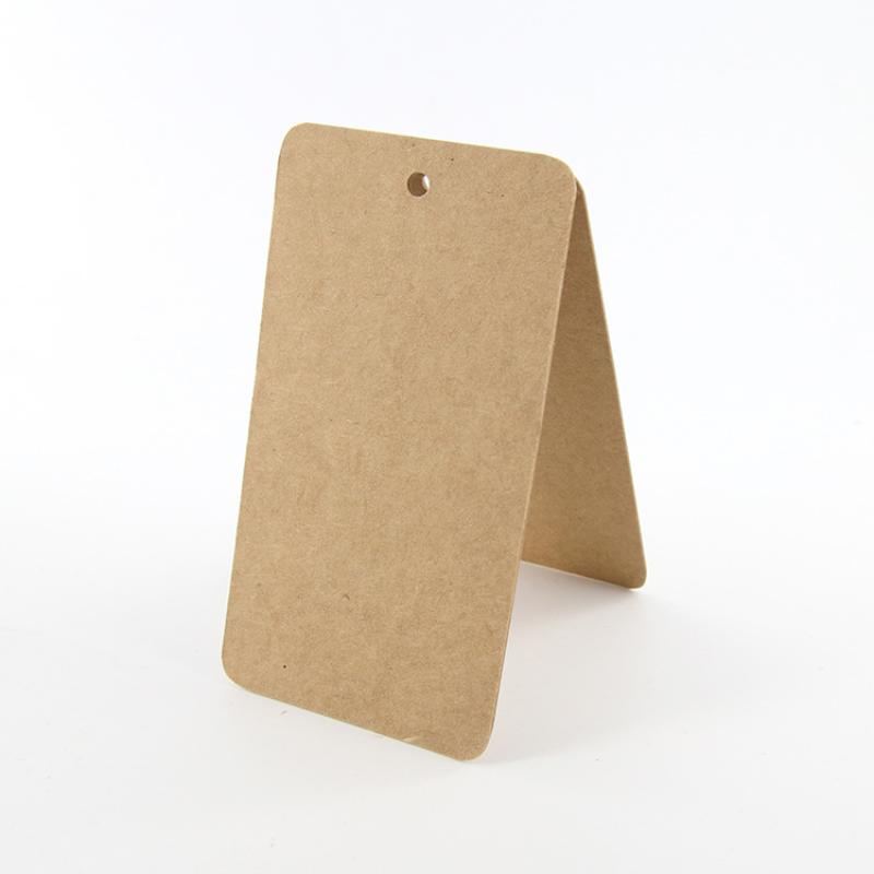 Pack Of 100 Blank Rectangular Hang Tags With Rounded Corners Paper Tags For Products And Branding Blank Kraft Paper Price Tags