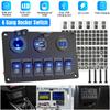 24V 12V comutator panou 6 butoane USB încărcătoare auto lumină comutator camion adaptor de alimentare accesorii pentru barca Marine remorcă RV rulotă