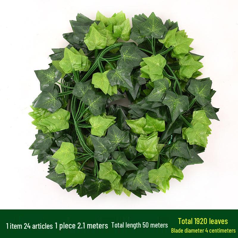 Large Green Fake Leaf Ornaments for Vines and Roof Décor