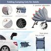 Patio Party Resting Folding Camping Bed, 170 Cm Adjustable Folding Deck Chair, Perfect for Travel Beach Camping Adventures