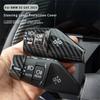 For BMW X3 G45 2025 Wiper Trim Sleeves Steering Gear Lever Protective Shells Carbon Fiber Texture Automotive Interior Accessorie