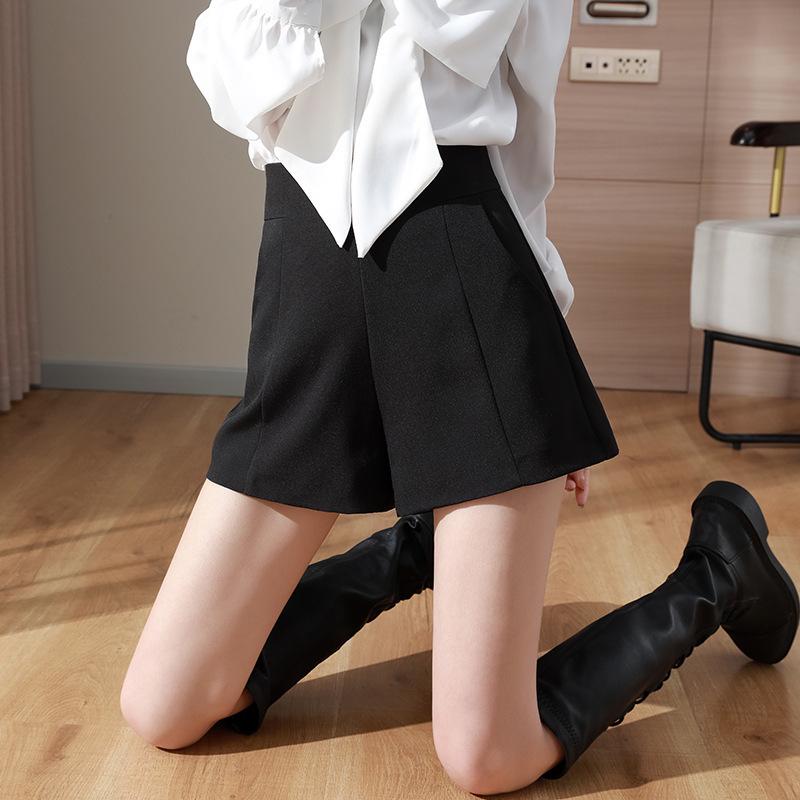 

Women s High-Waist Black Wide-Leg Pants - Spring/Summer Casual Streetwear 4XL