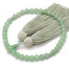 Women's Buddhist Prayer Beads, Kyoto Style, Aventurine, Silk Tassel, Suitable for All Sects, Informal Funerals, Buddhist Altar Accessories, Item