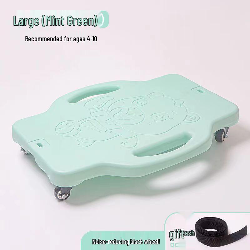 Children's Sensory Integration Scooter: Four-Wheeled Vestibular Balance Board for Crawling and Fitness.